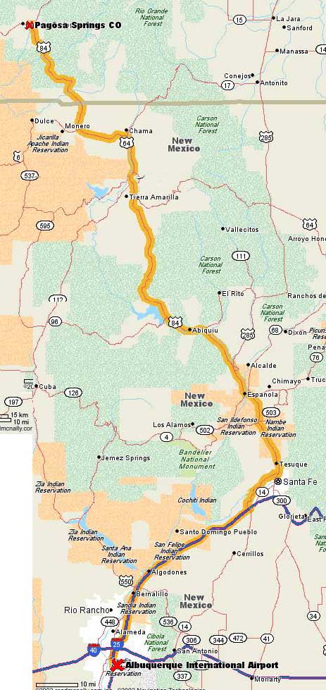 Albuquerque to Pagosa Springs
